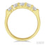 Round Shape 5 Stone Diamond Wedding Band