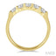 Round Shape 5 Stone Diamond Wedding Band