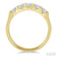 Round Shape 5 Stone Diamond Wedding Band