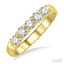 Round Shape 5 Stone Diamond Wedding Band