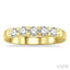 Round Shape 5 Stone Diamond Wedding Band