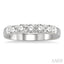 Round Shape 5 Stone Diamond Wedding Band