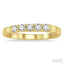Round Shape 5 Stone Diamond Wedding Band