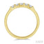 Round Shape 5 Stone Diamond Wedding Band