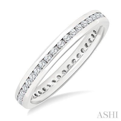 Channel Set Eternity Diamond Wedding Band