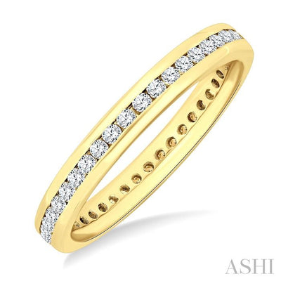 Channel Set Eternity Diamond Wedding Band
