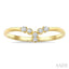 Chevron Diamond Stackable Fashion Ring