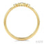 Chevron Diamond Stackable Fashion Ring