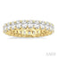 Oval Shape Eternity Diamond Wedding Band