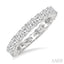 Princess Shape Eternity Diamond Wedding Band