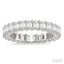 Emerald Shape Eternity Diamond Wedding Band