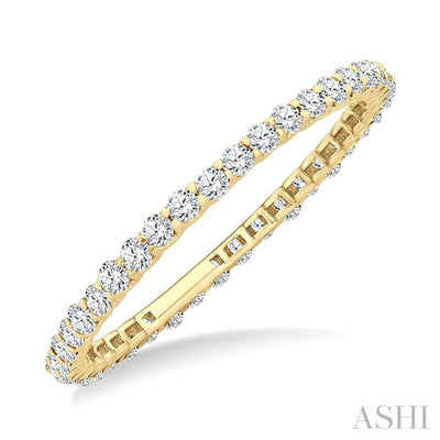 Round Shape Eternity Diamond Wedding Band