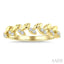 Stackable Leaf Diamond Fashion Band
