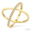 Criss Cross Diamond Fashion Ring