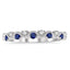 Sapphire & Diamond Stackable Ring