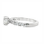 Oval Diamond Straight Band Engagement Ring