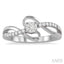 Round Shape Lovebright Diamond Fashion Ring