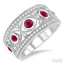 Gemstone & Diamond Fashion Band