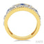Princess Shape Gemstone & Diamond Fashion Band