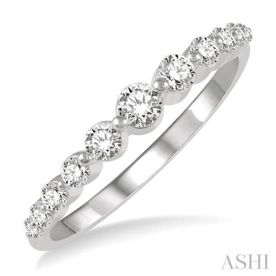 Stackable Graduated Diamond Fashion Ring