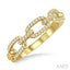 Paperclip Diamond Fashion Ring