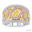 Pear Shape Yellow Diamond Fashion Ring