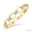 Stackable Oval Shape Link Diamond Fashion Band