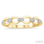 Stackable Oval Shape Link Diamond Fashion Band