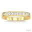 Channel Set Diamond Wedding Band