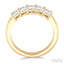 Princess Shape 5 Stone Diamond Wedding Band