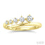Graduated Diamond Fashion Open Ring