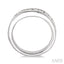 Channel Set Curved Diamond Wedding Band