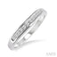 Channel Set Curved Diamond Wedding Band