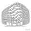 Multirow Diamond Fashion Ring