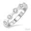 Round Shape Stackable Diamond Wedding Band