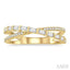 Criss Cross Baguette Diamond Fashion Ring