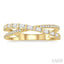 Criss Cross Baguette Diamond Fashion Ring