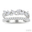 Double Row Diamond Fashion Ring