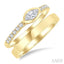 Marquise Shape Bezel Diamond Fashion Open Ring