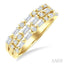 Three Row Diamond Fashion Band