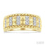Pyramid & Bead Diamond Fashion Band