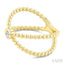 Bead Bijoux X-Wrap Bezel Diamond Fashion Ring