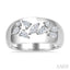 Mixed Shape Diamond Fashion Wide Band
