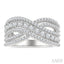 Criss Cross Bold Diamond Fashion Band