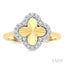 Clover Fluted Diamond Fashion Ring