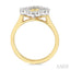 Clover Fluted Diamond Fashion Ring
