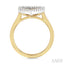 Heart Shape Fluted Diamond Fashion Ring