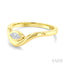 Marquise Shape Curved Diamond Solitaire Ring