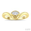 Marquise Shape Curved Diamond Solitaire Ring
