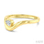 Pear Shape Curved Diamond Solitaire Ring